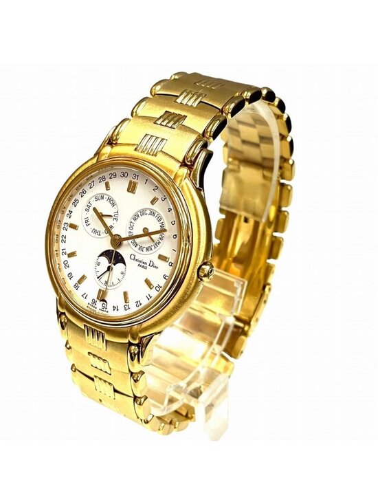 Dior Moon Phase Triple Carre Watch Quartz White Dial 61.271 main image 5